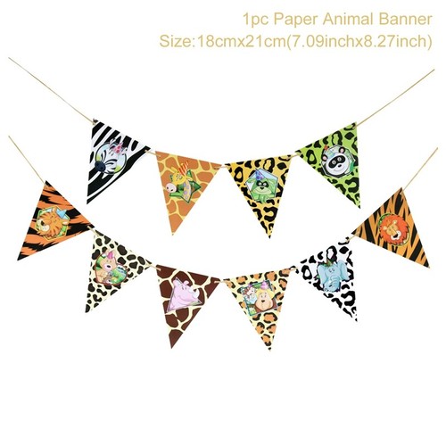 Hawaiian Tropical Flamingo Leaves Banner Happy Birthday Bunting Summer Party Dec - Picture 28 of 29