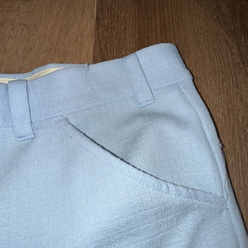 Vtg 60s 70s Disco Pants Polyester Leisure Suit Saturday Night Fever Mens 36 29 - Picture 12 of 19