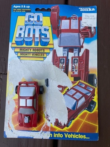 GoBots Street Heat Mini Robo Machine Vintage 1984 Bandai Japan with Card Back
