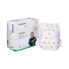 MCK-Unisex Baby Diaper McKesson Size 5 Disposable Heavy Absorbency