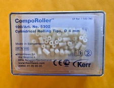 KERR CompoRoller Cylindrical 5302 Rolling Tips 100pk. Made in Switzerland.