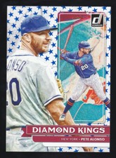 2022 Panini Donruss #18 PETE ALONSO New York Mets INDEPENDENCE DAY Diamond Kings