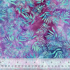 Monet Batik Fabric Ferns Fronds Orchid Cotton Anthology Windham Cotton By Yard