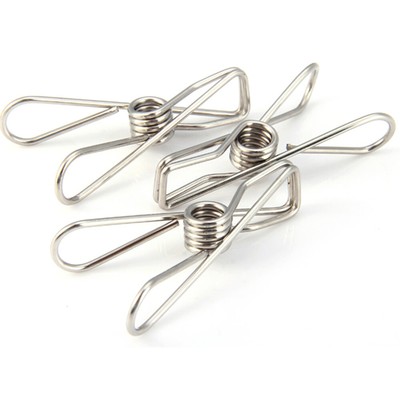 20pcs Multipurpose Edelstahl -Stahlklammern Kleidung Pegs Halter (Silber)