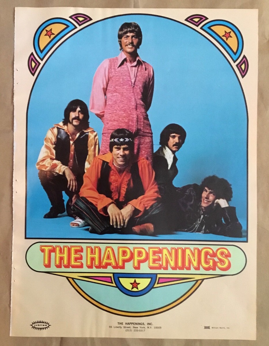 The Happenings print ad 1969 orig vintage 60s retro music
