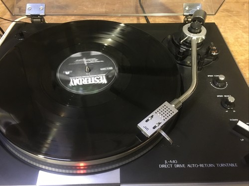 JVC JL-A40 Direct Drive Auto-Return Stereo Turntable Deck Used Queuing Arm Fault - Picture 7 of 12