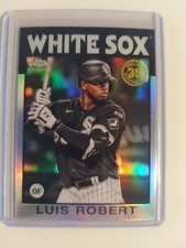 2021 Topps Chrome Luis Robert #86BC-21 1986 35th Anniversary Refractor White Sox
