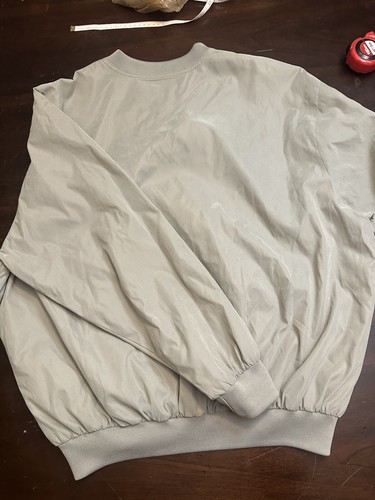 Pebble Beach Jacket Mens XL Gray Golf Windbreaker - Picture 2 of 7