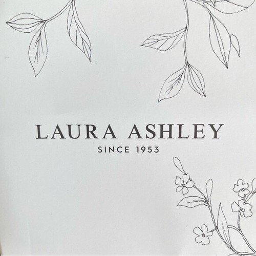 New Laura Ashley Cotton Khaki Green V-Neck Eyelash Trim Top T-shirt Blouse UK14 - Picture 12 of 12