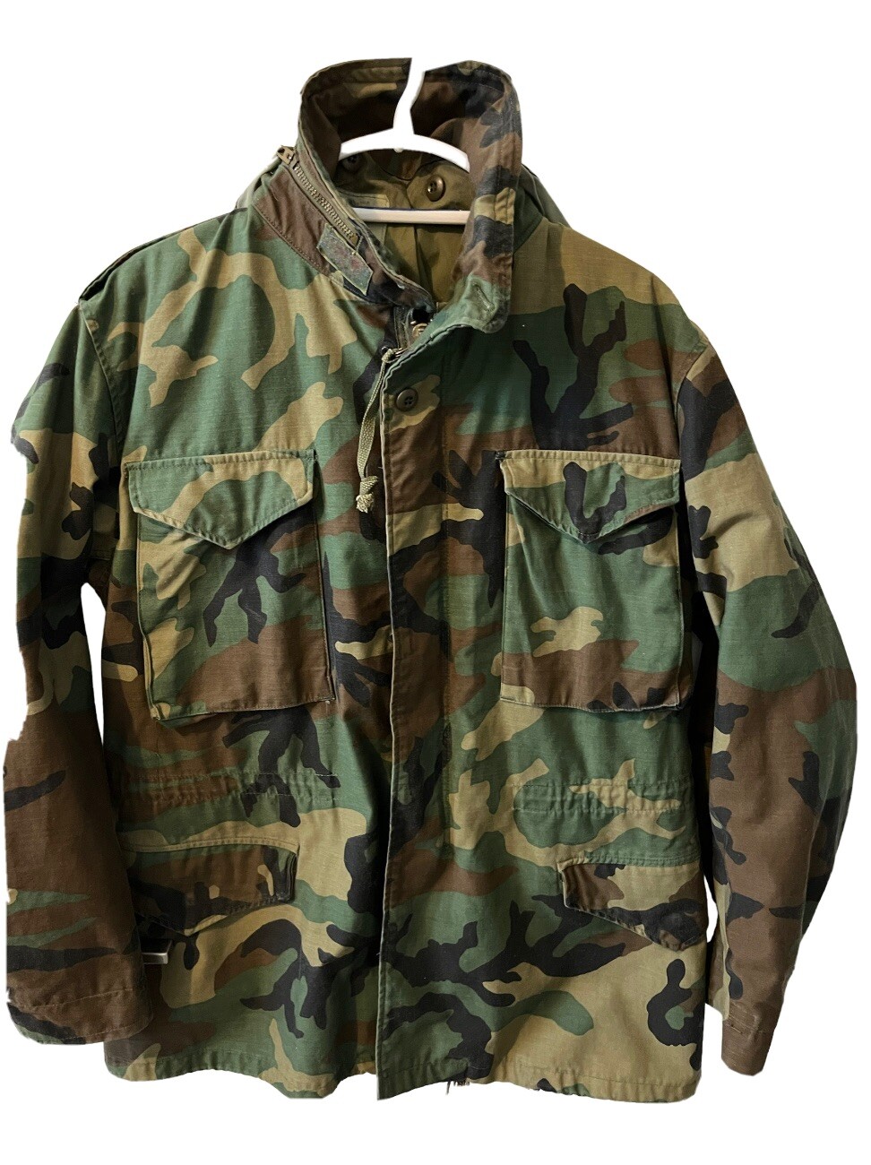 US Army Vintage Military Camo Jacket Medium Regular Gem