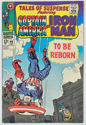 Tales Of Suspense #96 1967 4.0 VG Iron Man vs. Grey Gargoyle! Cap w/ Nick Fury!