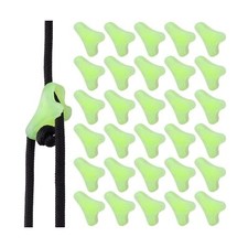 30 Pack Ultralight Fluorescent Guyline Tensioners Tent Rope Tighteners Guy li...