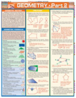 Geometry Part 2 Pt. 2 : QuickStudy Laminated Reference Guide S. B