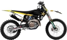 Factory Effex 2021 Factory Rockstar Husqvarna Graphic Kit - Motocross Dirt Bike