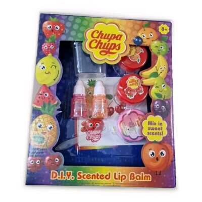 Chupa Chups DIY Make Your Own Duft Lippenbalsam Fruchtiger Duft Set Kinder Geschenkidee