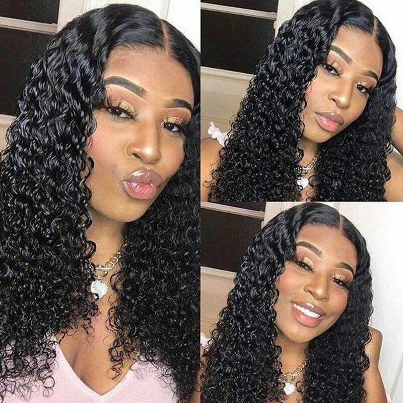 HD Transparent Curly Lace Front Human Hair Wig Malaysian Remy Lace Front Wigs Popularna natychmiastowa dostawa