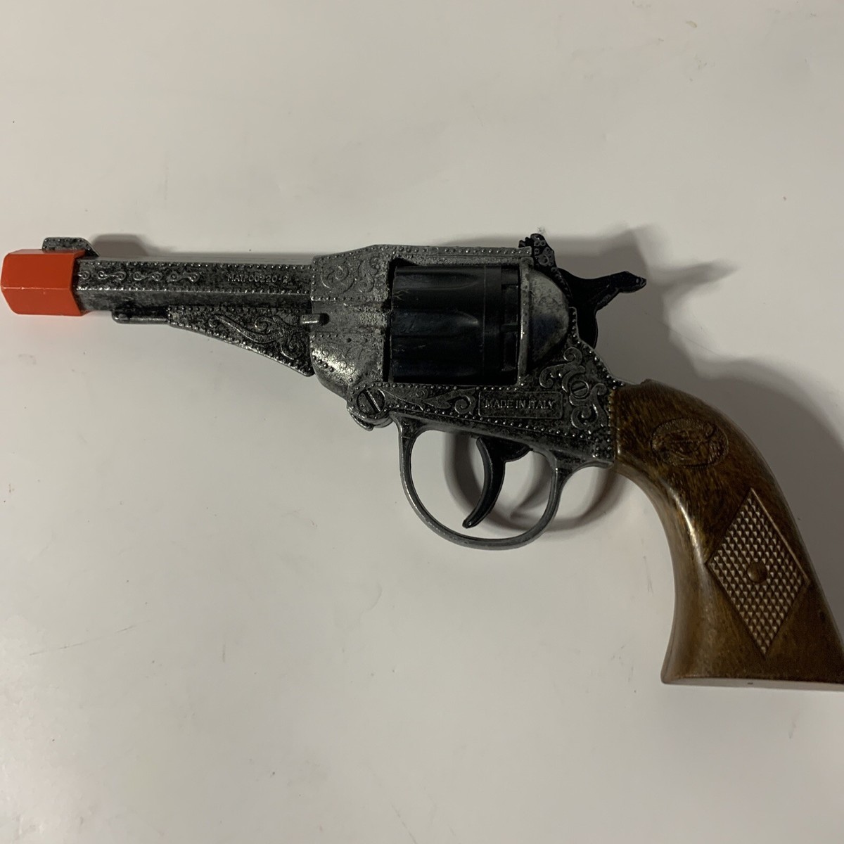 Edison Giocattoli Toy Metal Cap Gun Italy 50019 Sesto No. F1