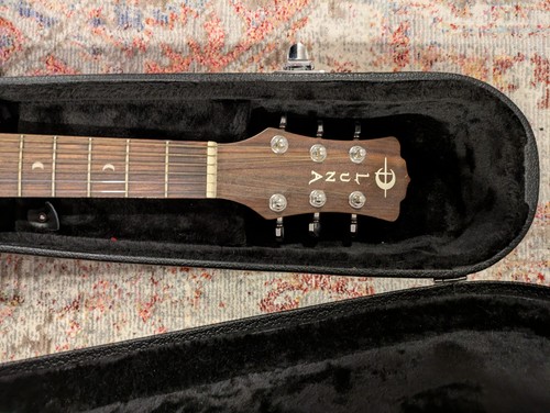 luna muse safari series 3/4 size acoustic guitar w/ hard shell gator guitar case - Picture 5 of 10