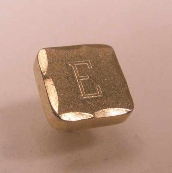 E Monogram Initial Letter Vintage TINY SMALL Tie … - image 4