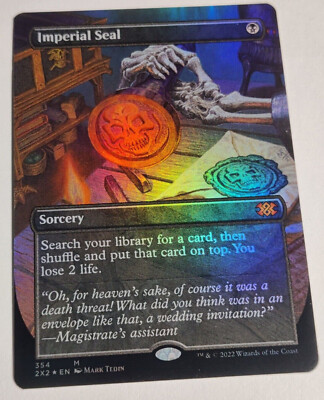 Mtg 伝国の玉璽/Imperial Seal 英語版foil MTG Imperial Seal Borderless Foil -Double Masters 2022 [2X2