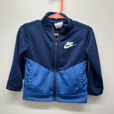 Nike Boys Navy and Blue Zip-Up Track Jacket Size 18 Months