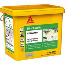 Sika Fast Fix All Weather Self-Setting Paving Jointing Compound Deep Grey 14kg