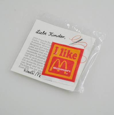 McDonald's Aufnäher - Patch - alt - Vintage - (''I like'')