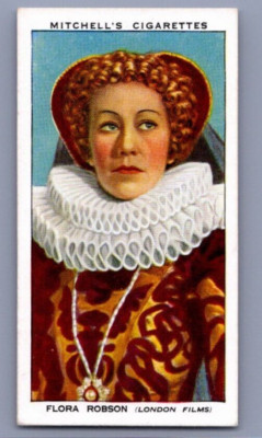1939 Mitchell's Stars - #24 Flora Robson as Queen Elizabeth - *EX*