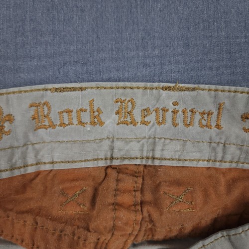 Rock Revival Cargo Shorts Mens 36 (Fits 38x13) Sage Green Distressed Grunge Y2K - 第 11/14 張圖片