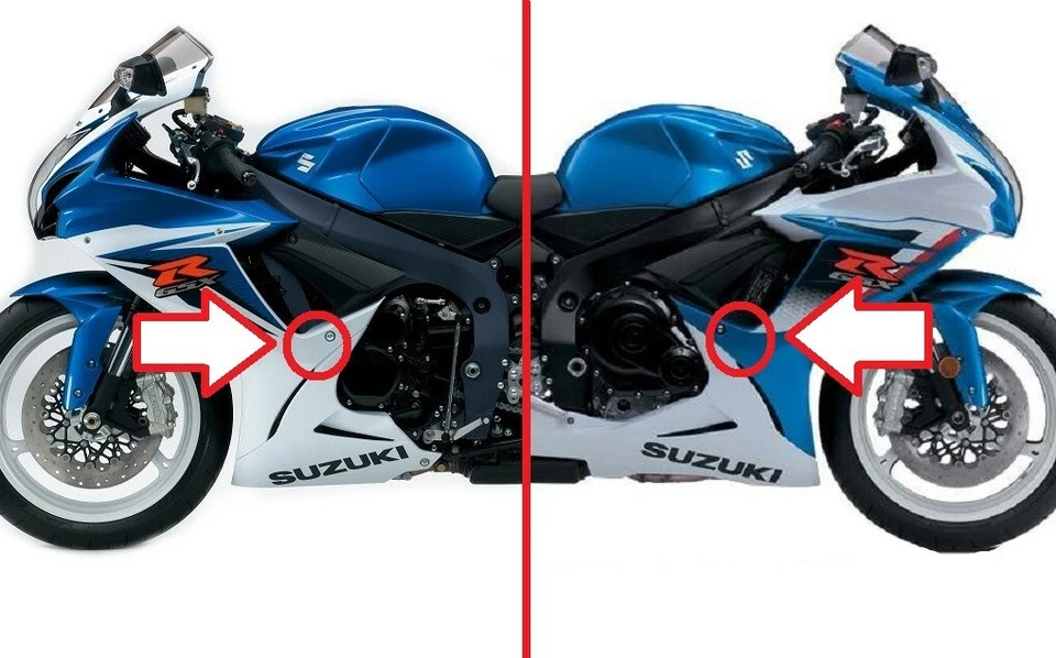 SUZUKI GSX-R 600 750 GSXR 2011-2021 - ALMOHADILLAS DE CHOQUE PROTECTORES BOBINAS ALMOHADILLAS DE CAÍDA Foto 4 de 4