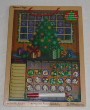 Melissa  Doug Christmas Magnetic Advent Calendar Hand Crafted 288 NEW