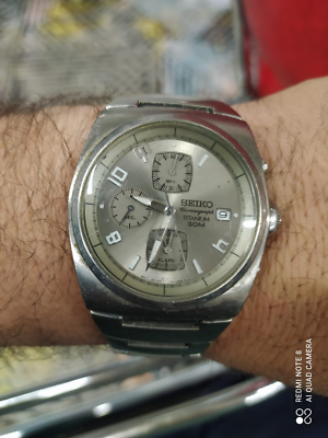 Rear Seiko Titanium 7T62-0BS0 Chronograph Not Work for Repair | eBay