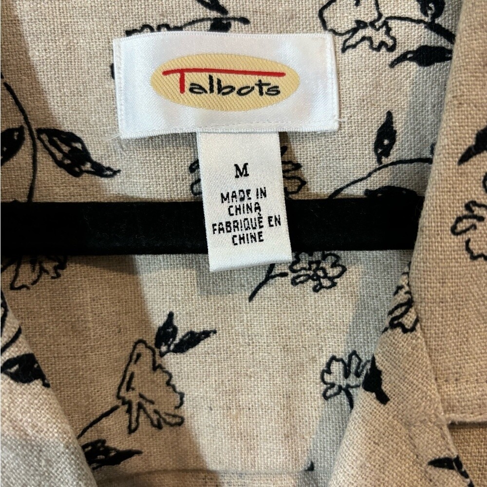 Talbots Medium Floral Button Button Down Blazer J… - image 4