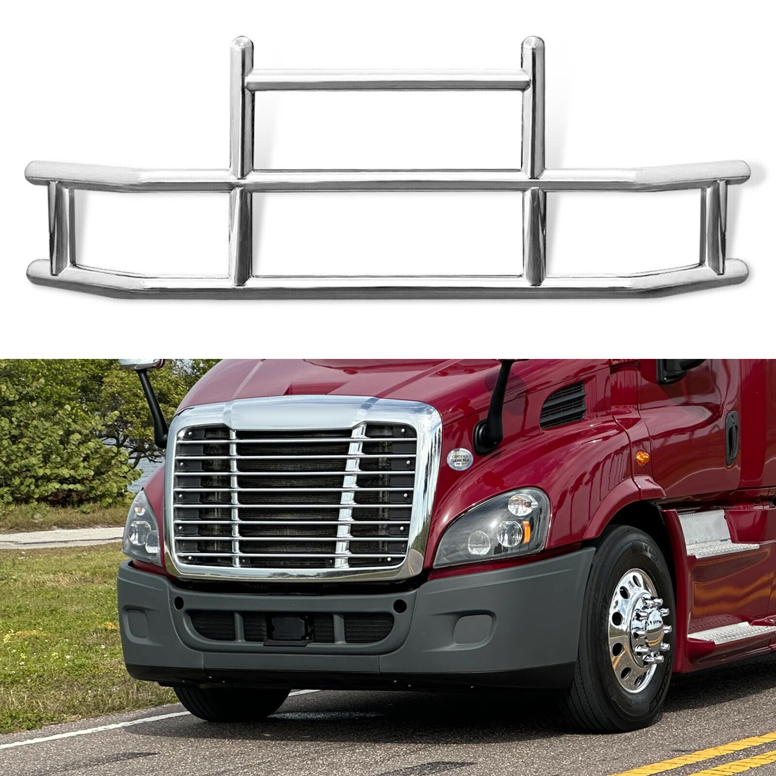 Heavy Duty Truck Bumper For Freightliner Cascadia 2008-2017 Deer Guard ...