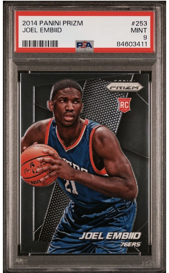 201415 Panini Prizm Joel Embiid Rookie Card RC 253 PSA 9 Mint eBay