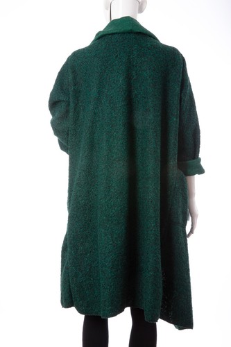 Manteau italien Lagenlook pour femmes boucle cascade poches avant mélange laine taille unique - Photo 10/11