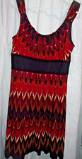 Dressbarn sleeveless size 14 fall colored dress