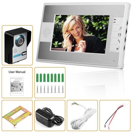Wired Door Phone Doorbell Touch Key 7" Lcd Video With Ir Camera Home Security AA - Picture 148 of 175