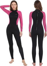 Dark Lightning Wetsuits for Women Cold Water, 3/2mm Wetsuit Size 10
