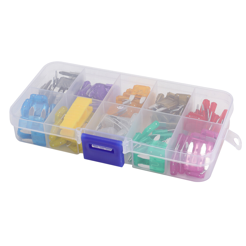 120PCS Mini Blade Fuse Assortment Auto Car Motorcycle SUV FUSES Kit APM ATM