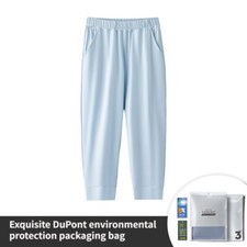New Fashion Kids Thin Sports Antibacterial Dust Mite Proof Outdoor Home Pants