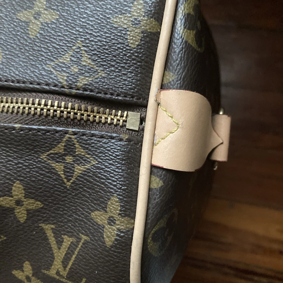 Vintage Louis Vuitton (1982) Leather 60cm. Keepall. True Classic- Brown Leather - Image 3 of 4