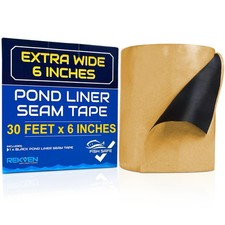 Pond Liner Seam Tape - 30 Feet x 6 Inch - Double Sided Butyl Tape - Bond Seal...