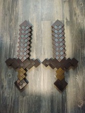 Minecraft Deluxe Netherite Sword 2021 -17"X 8 1/4" X 3/4" Set Of 2 Same