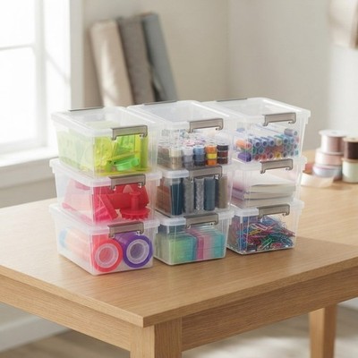 Vielseitige 10er Pack Aufbewahrungsboxen mit Deckel, 1,25 l Fassungsvermögen - Clutter-Free Living