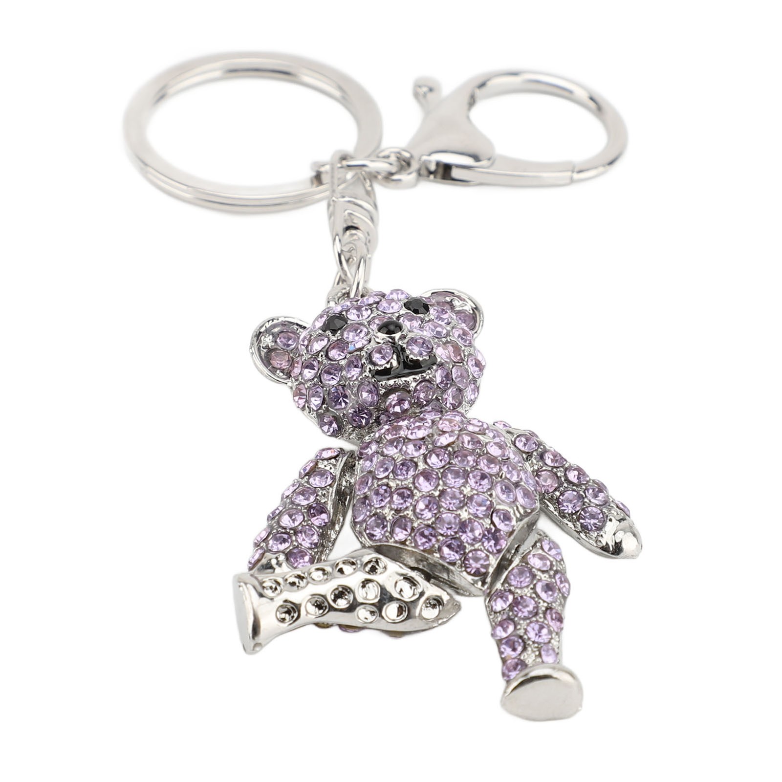Bling Keychain Artificial Crystal Pendant Keychain Rhinestone Car Key Keychain F