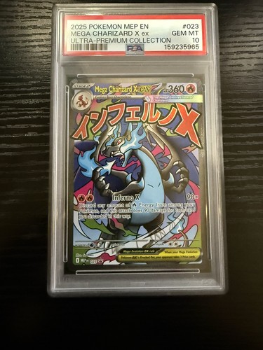 Pokemon Mega Charizard X EX Black Star Promo 023 Ultra Premium Coll. PSA 10
