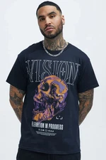 Fashion Nova Mens Vision Elevation In Progress Black Shirt New S-3XL