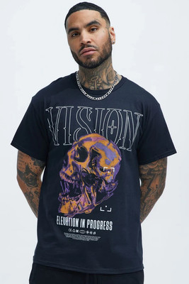 Fashion Nova Mens Vision Elevation In Progress Black Shirt New S-3XL