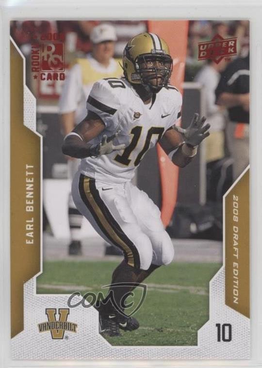 2008 Upper Deck Draft Edition Red Exclusives Earl Bennett #33 Rookie RC c7w